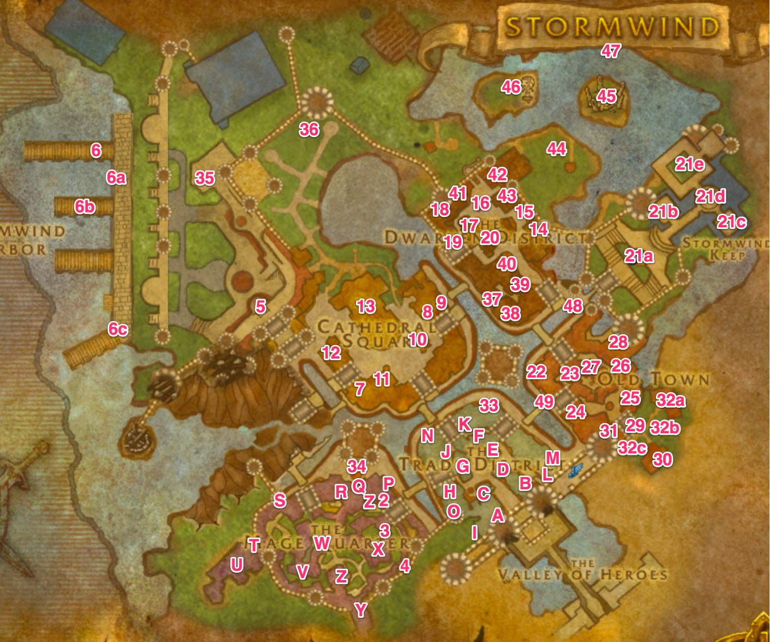 Stormwind City Map